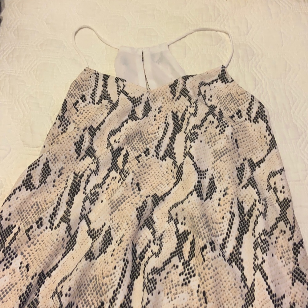 XS express halter top snake skin